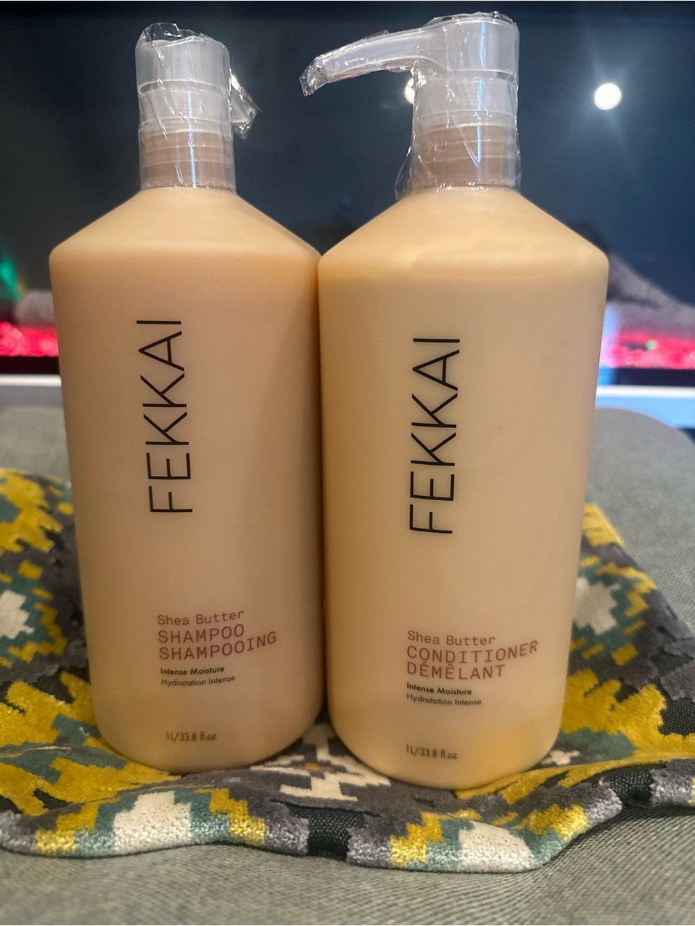 FEKKAI Shea Butter Shampoo and Conditioner – 33.8 oz / 1L